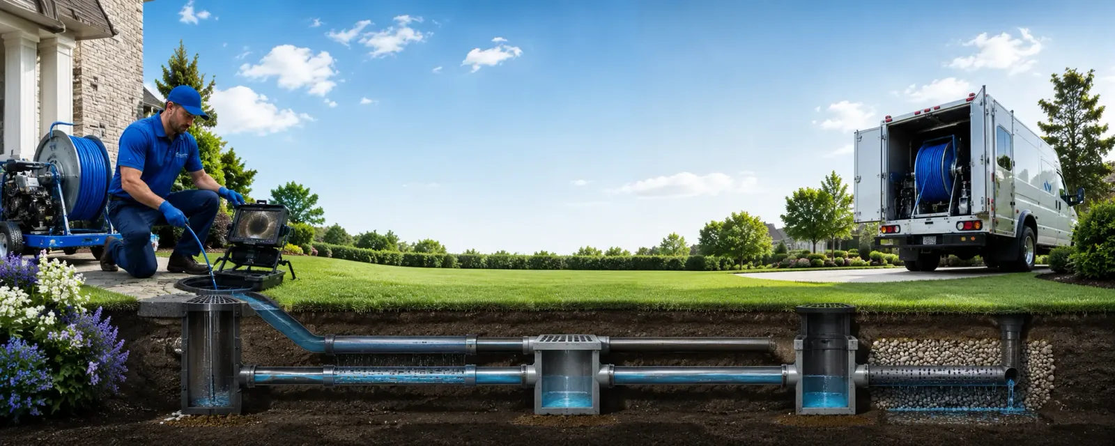 Outdoor drain cleaning information for Romulus, NY